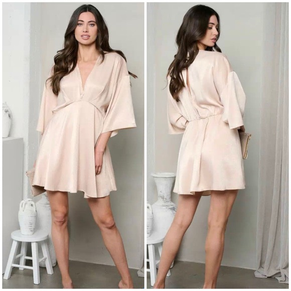 #79 Light pink silky romper - Picture 4 of 4